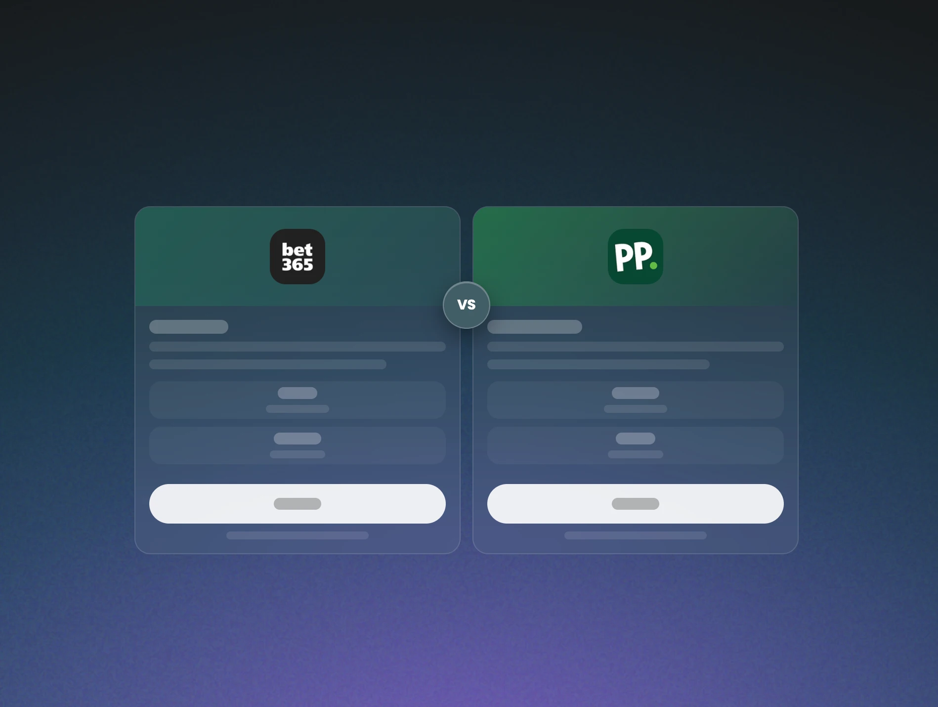 Side by side comparison of two online casino brands in Gamblexity