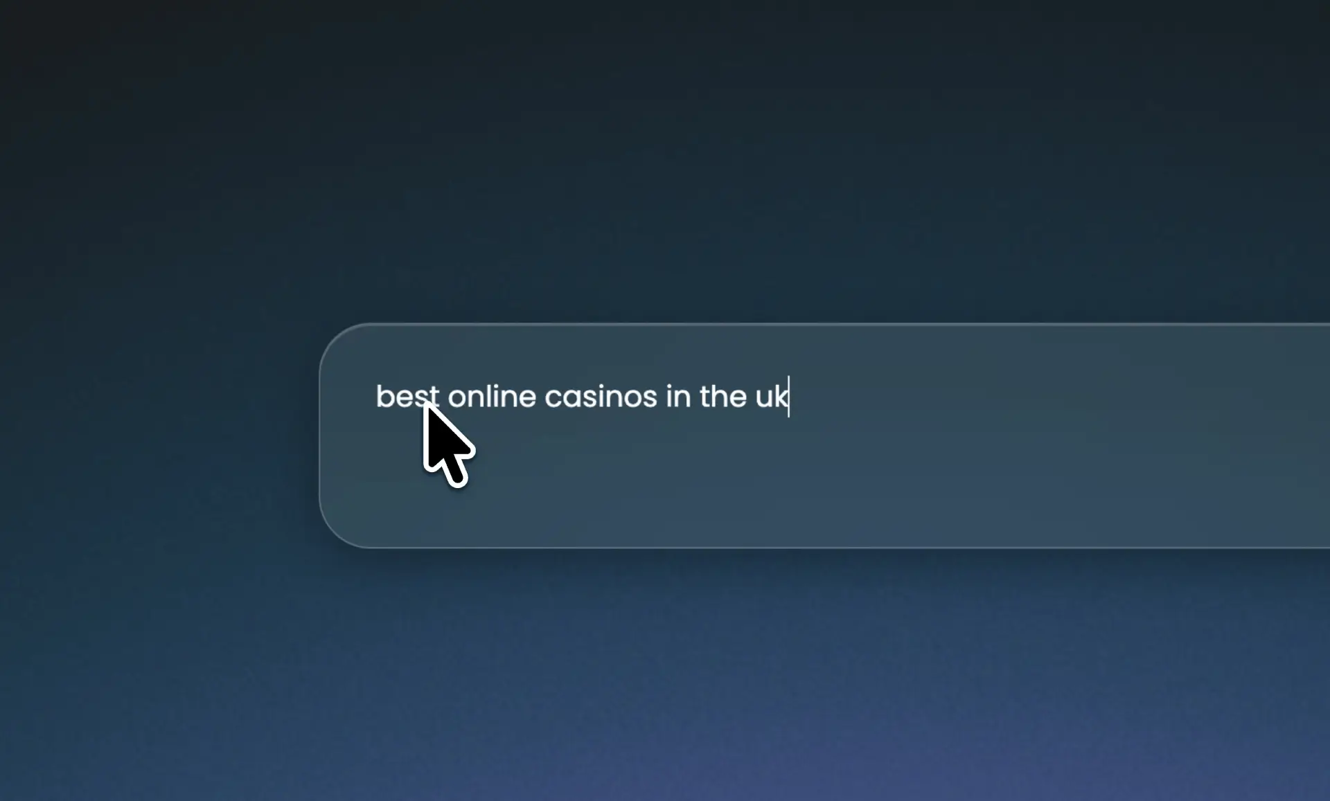 Typing the question best online casinos in the UK into the Gamblexity search box