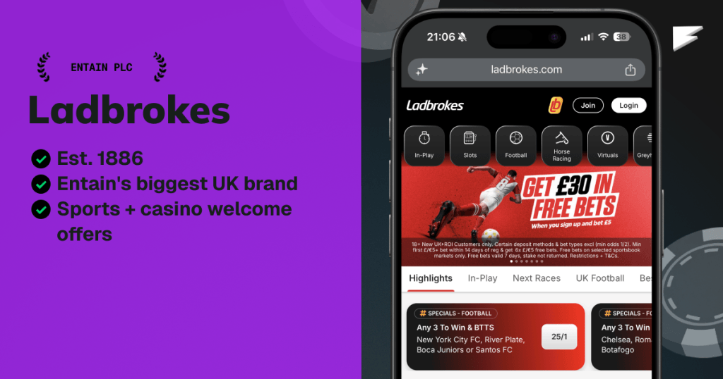ladbrokes, one of the sites similar to midnite