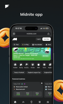 midnite casino app interface